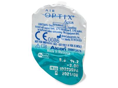 Air Optix Aqua (3 čočky) - Vzhled blistru s čočkou