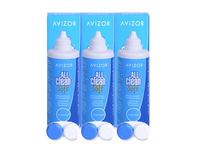 Roztok Avizor All Clean Soft 3x350 ml - Výhodné trojbalení roztoku