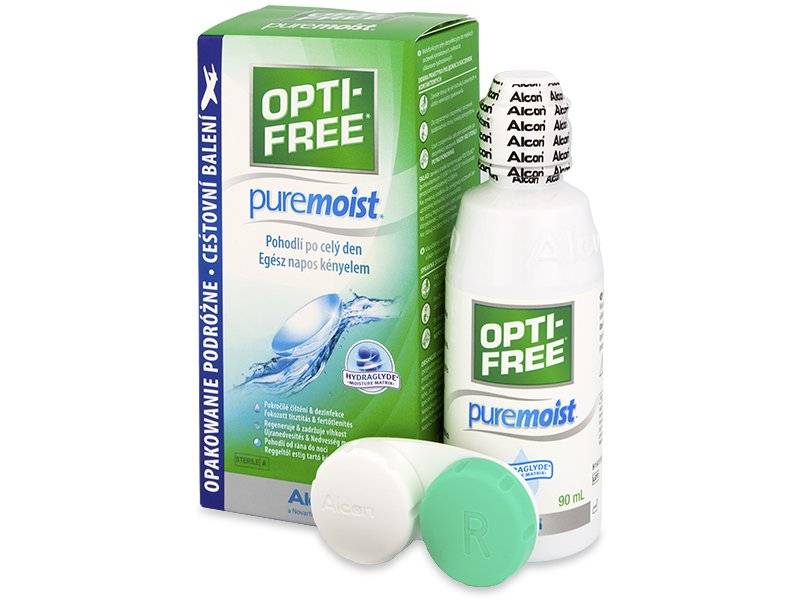 Roztok OPTI-FREE PureMoist 90 ml - Čisticí roztok