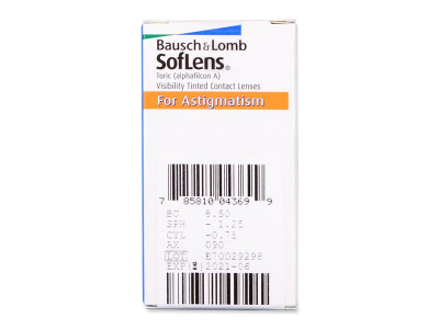 SofLens Toric (3 čočky) - Náhled parametrů čoček