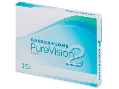 PureVision 2 (3 čočky) - Měsíční kontaktní čočky