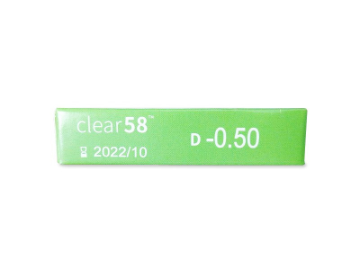 Clear 58 (6 čoček) - Náhled parametrů čoček