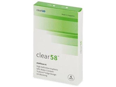 Clear 58 (6 čoček)