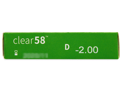 Clear 58 (6 čoček) - Náhled parametrů čoček