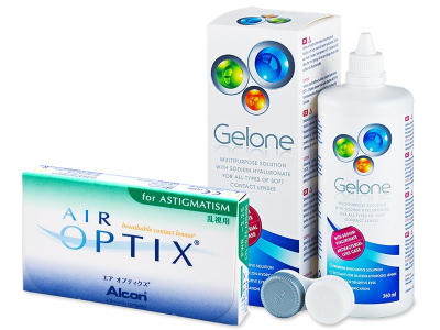 Air Optix for Astigmatism (6 čoček) + roztok Gelone 360ml - Předchozí design