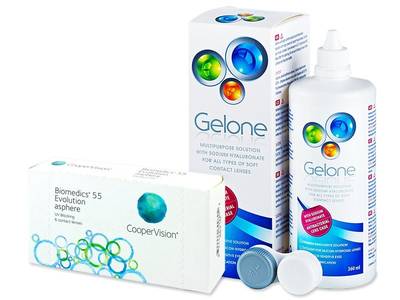 Biomedics 55 Evolution (6 čoček) + roztok Gelone 360ml