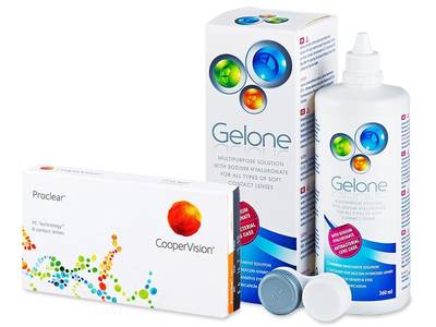Proclear Sphere (6 čoček) + roztok Gelone 360 ml - Předchozí design