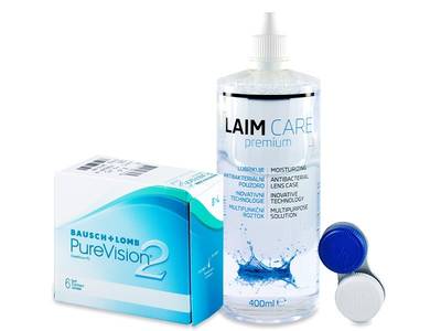 PureVision 2 (6 čoček) + roztok Laim Care 400 ml