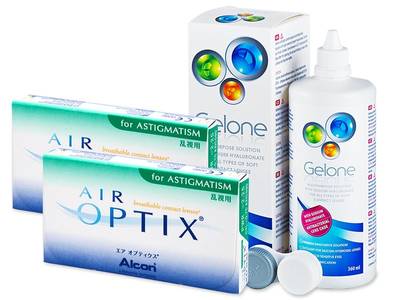 Air Optix for Astigmatism (2x3 čočky) + roztok Gelone 360ml - Předchozí design