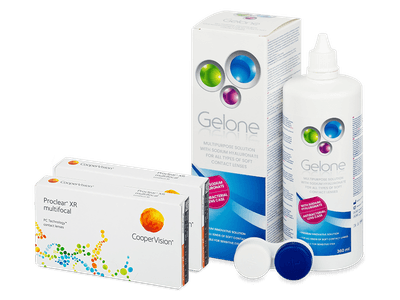 Proclear Multifocal XR (2x3 čočky) + roztok Gelone 360 ml