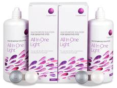 Roztok All in One Light 2x360 ml Roztoky na kontaktní čočky - čistící a dezinfekční oční roztoky - Roztok All in One Light 2x360 ml