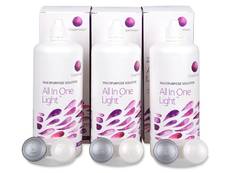 Roztok All in One Light 3x360 ml Roztoky na kontaktní čočky - čistící a dezinfekční oční roztoky - Roztok All in One Light 3x360 ml