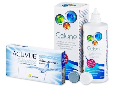 Acuvue Oasys for Astigmatism (6 čoček) + roztok Gelone 360 ml - Předchozí design