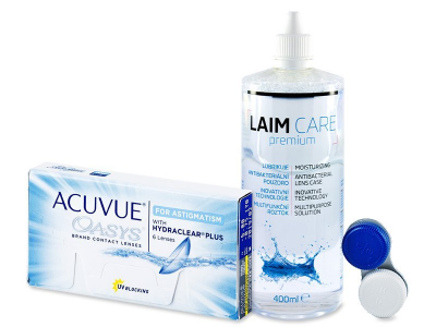 Acuvue Oasys for Astigmatism (6 čoček) + roztok Laim Care 400ml