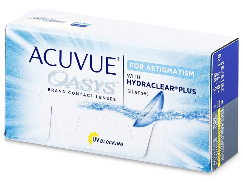 Acuvue Oasys for Astigmatism (12 čoček) - Torické kontaktní čočky