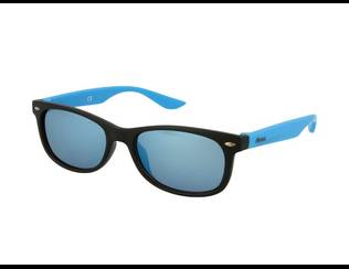 Kids sunglasses Alensa Sport Black Blue Mirror Sluneční brýle - Wayfarer - Kids sunglasses Alensa Sport Black Blue Mirror