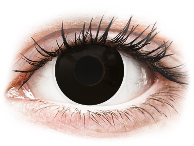ColourVUE Crazy Lens - BlackOut - nedioptrické (2 čočky) - Barevné kontaktní čočky