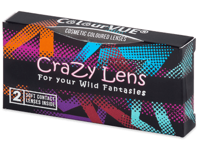 ColourVUE Crazy Lens - BlackOut - nedioptrické (2 čočky) - Produkt je dostupný také v této variantě balení