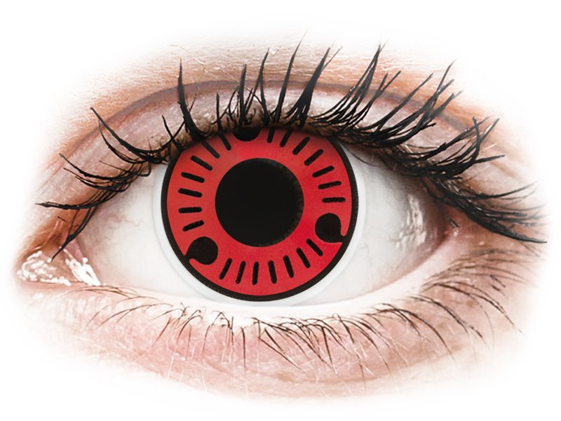 ColourVUE Crazy Lens - Sasuke - nedioptrické (2 čočky) - Barevné kontaktní čočky