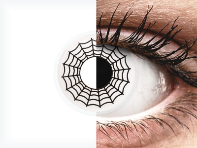 ColourVUE Crazy Lens - Spider - nedioptrické (2 čočky)