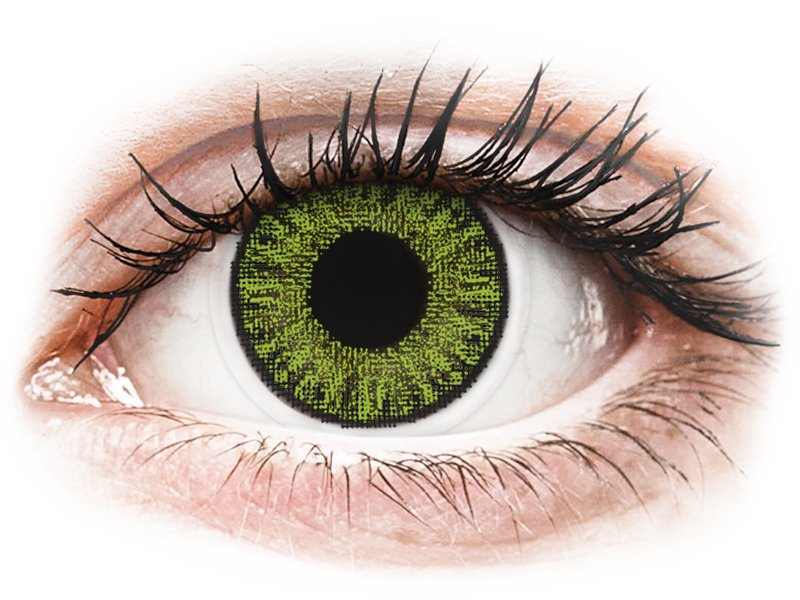 TopVue Color - Fresh green - dioptrické jednodenní (10 čoček) - Barevné kontaktní čočky