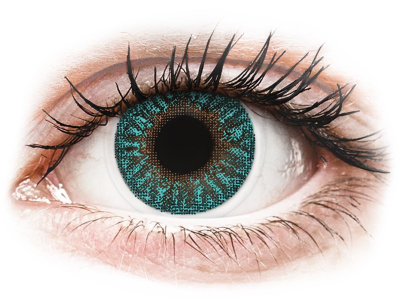 TopVue Color - Turquoise - dioptrické (2 čočky)
