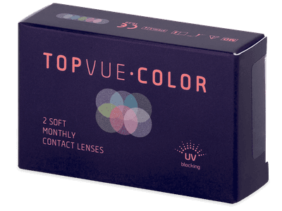 TopVue Color - True Sapphire - nedioptrické (2 čočky) - Barevné kontaktní čočky