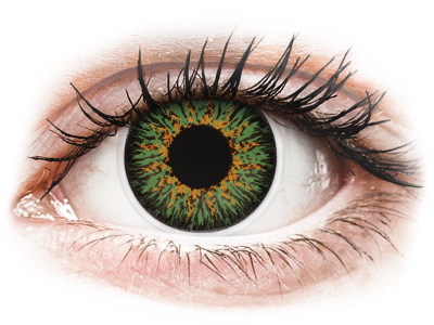 ColourVUE Glamour Green - dioptrické (2 čočky) - Barevné kontaktní čočky