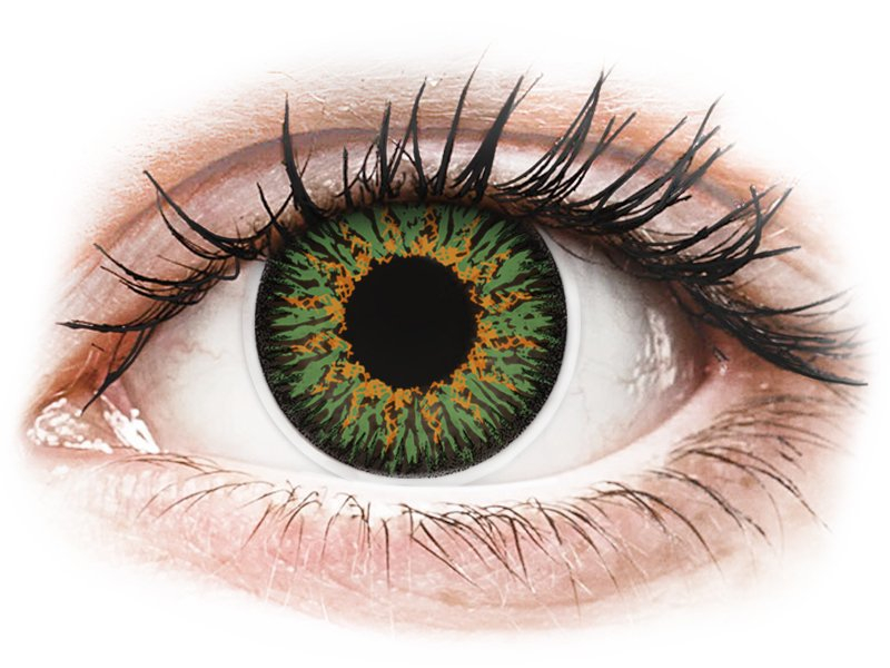 ColourVUE Glamour Green - nedioptrické (2 čočky) - Barevné kontaktní čočky