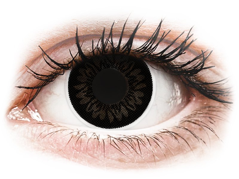 ColourVUE BigEyes Dolly Black - dioptrické (2 čočky) - Barevné kontaktní čočky