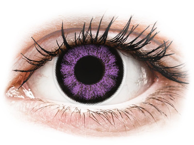 ColourVUE BigEyes Ultra Violet - nedioptrické (2 čočky) - Barevné kontaktní čočky