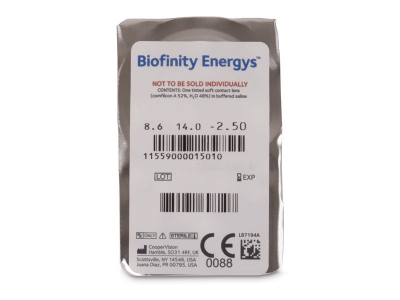Biofinity Energys (3 čočky) - Vzhled blistru s čočkou
