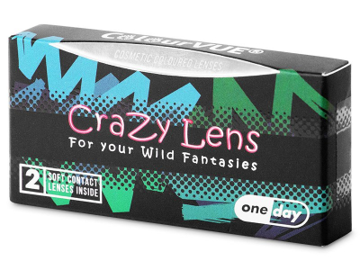 ColourVUE Crazy Lens - Orange Werewolf - nedioptrické jednodenní (2 čočky)