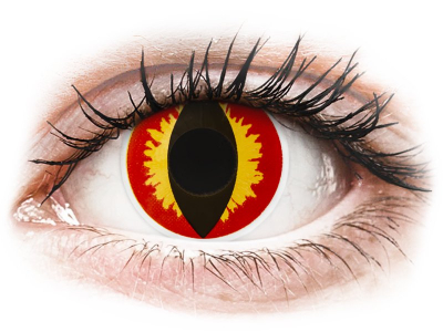 ColourVUE Crazy Lens - Dragon Eyes - nedioptrické jednodenní (2 čočky) - Barevné kontaktní čočky
