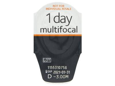 Proclear 1 Day multifocal (30 čoček) - Vzhled blistru s čočkou