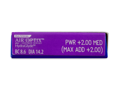 Air Optix plus HydraGlyde Multifocal (6 čoček) - Náhled parametrů čoček