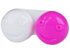 Pouzdro na čočky 3D - růžové Příslušenství k čočkám - Pouzdro na čočky 3D - růžové