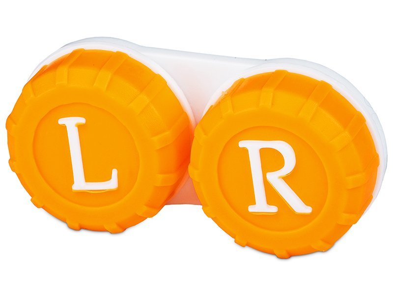 Pouzdro na čočky oranžové L+R 