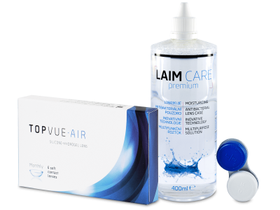TopVue Air (6 čoček) + roztok Laim Care 400 ml