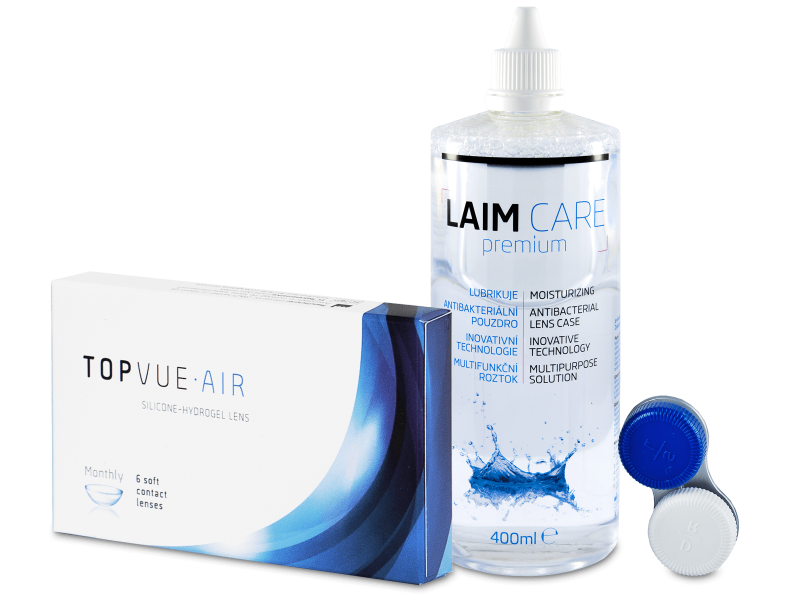 TopVue Air (6 čoček) + roztok Laim Care 400 ml - Výhodný balíček