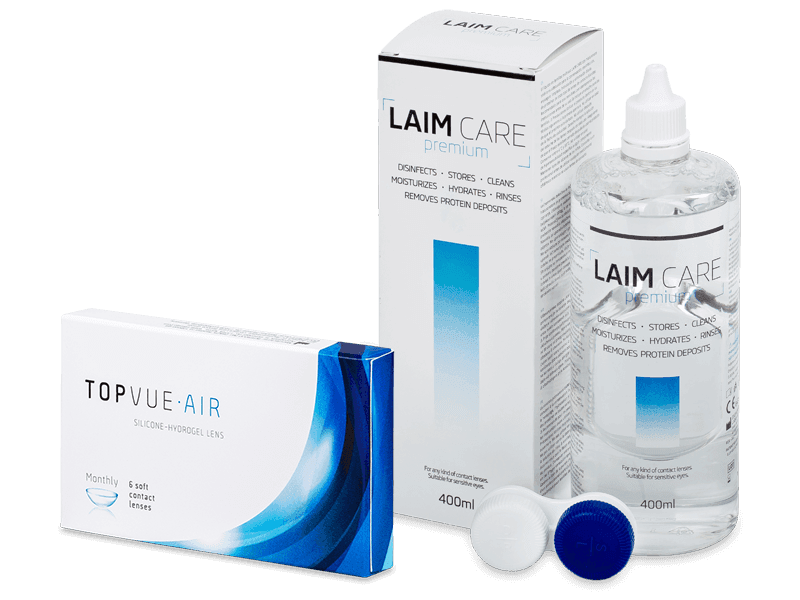 TopVue Air (6 čoček) + roztok Laim Care 400 ml - Výhodný balíček