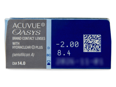 Acuvue Oasys (12 čoček) - Náhled parametrů čoček