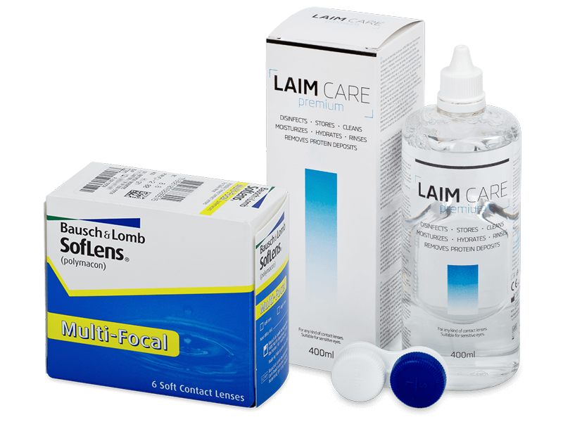 SofLens Multi-Focal (6 čoček) + roztok Laim Care 400 ml - Výhodný balíček