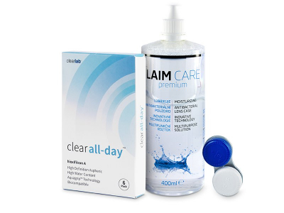 Clear All-Day (6 čoček) + roztok Laim Care 400 ml - Předchozí design