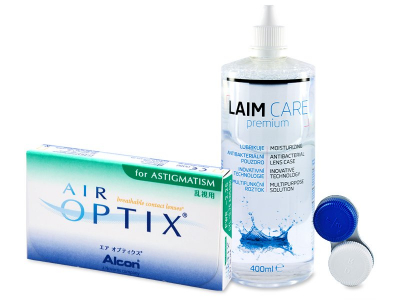 Air Optix for Astigmatism (6 čoček) + roztok Laim Care 400 ml - Předchozí design