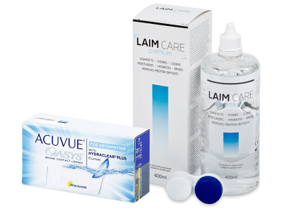 Acuvue Oasys for Astigmatism (12 čoček) + roztok Laim Care 400 ml