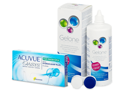 Acuvue Oasys for Presbyopia (6 čoček) + roztok Gelone 360 ml