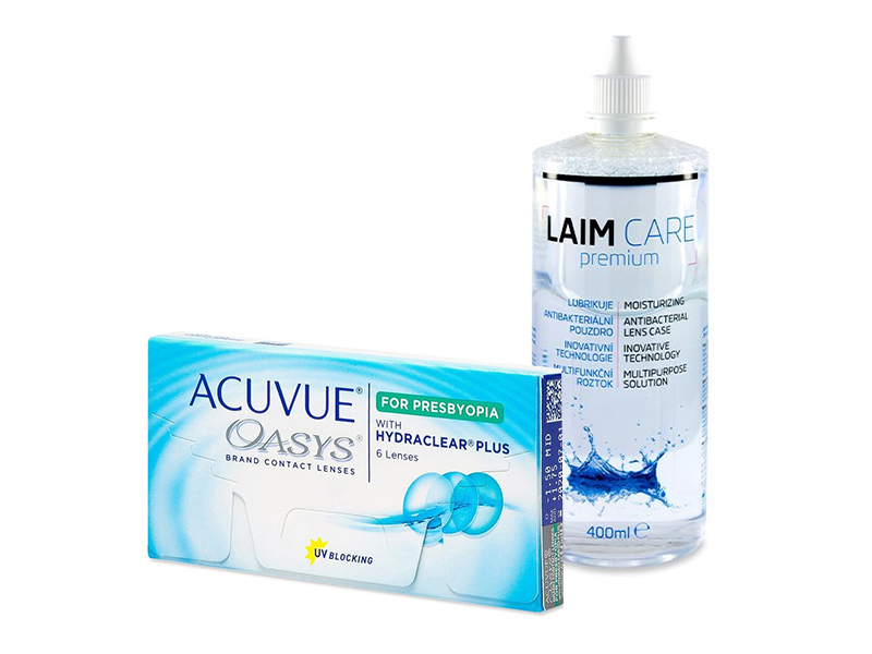 Acuvue Oasys for Presbyopia (6 čoček) + roztok Laim-Care 400 ml