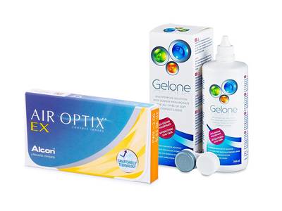 Air Optix EX (3 čočky) + roztok Gelone 360 ml