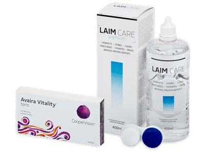 Avaira Vitality Toric (6 čoček) + roztok Laim-Care 400 ml